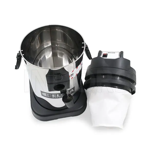Elsea Hamiantus 37L Bidone Aspiratutto Fusto Acciaio Inox