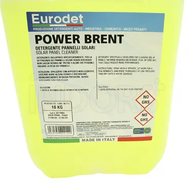 Eurodet Power Brent - Détergent de nettoyage pour panneaux photovoltaïques 10 kg