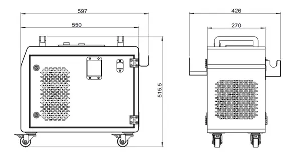 Laser LC-P-200A - Pulitore Laser Compatto 200 W Fibra Pulsata