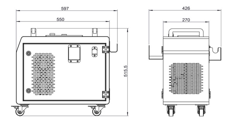 Laser LC-P-200A - Pulitore Laser Compatto 200 W Fibra Pulsata