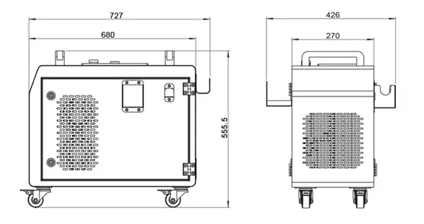 Laser LC-P-300A - Pulitore Laser Compatto 300 W Fibra Pulsata