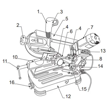 Componenti della sega a nastro Femi ABS 105