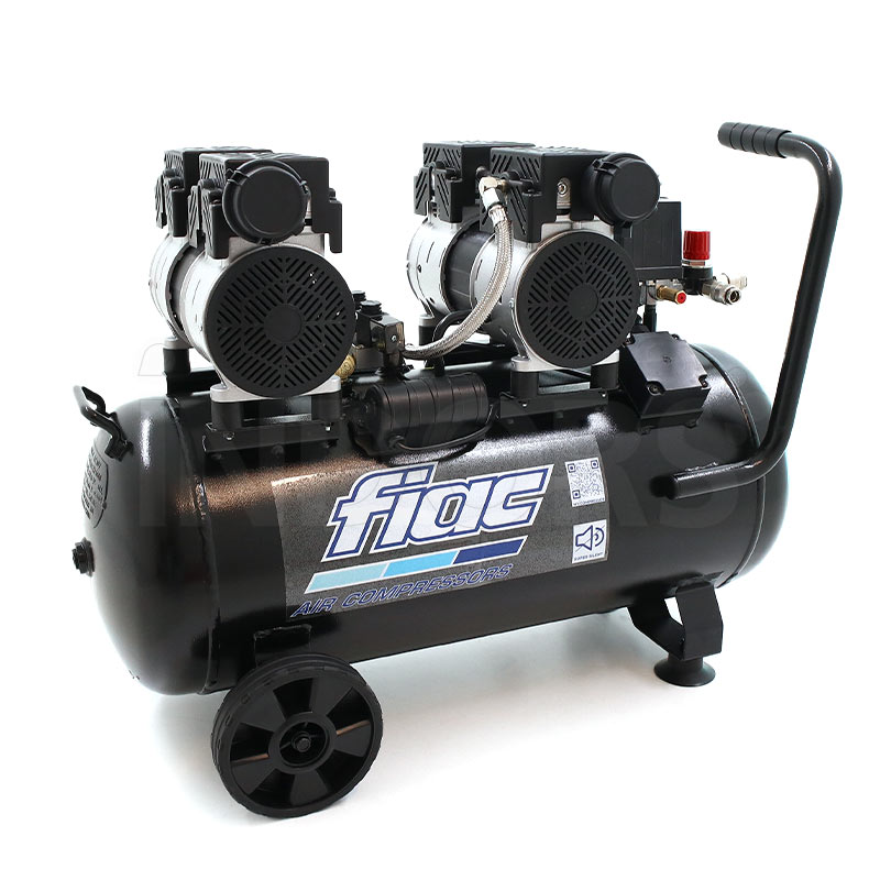 Compresseur d'air Fiac Super Silent 50 Duplex - 50 L