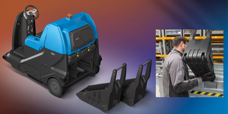 Fimap FSR8 - Professional sweeper 90 L containers