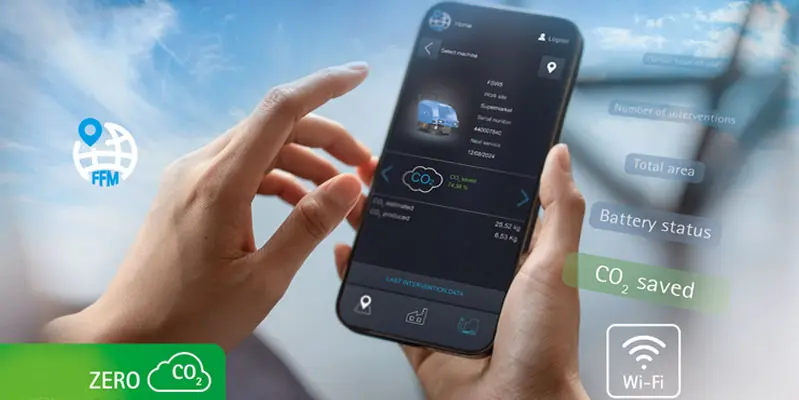 app connettività spazzatrice Fimap
