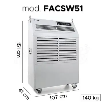 Misure Fral FACSW22 - Climatizzatore Portatile Professionale