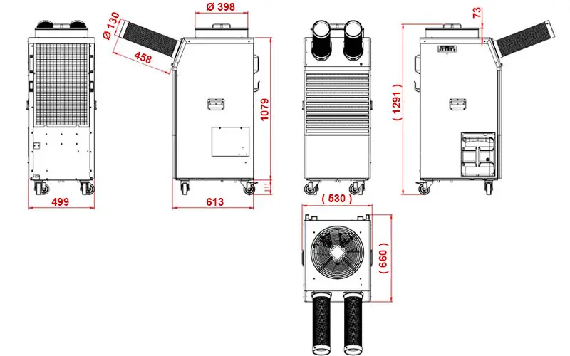 Fral FSC25 - Condizionatore Monoblocco per Luoghi di Lavoro 7kW