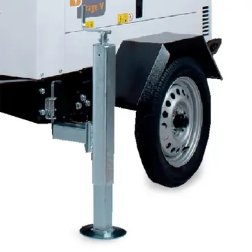 dettaglio supporto e ruota Genset LT 5500 SY-L - Torre Faro Generatore Silenziato