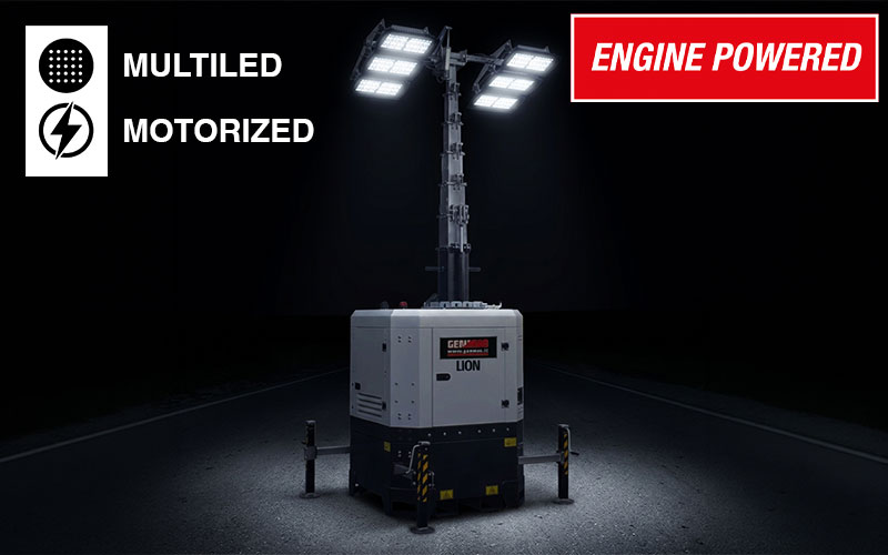 Genmac LION - Torri Faro 3,5÷5 kW con Generatore Diesel 240 L fino a 
