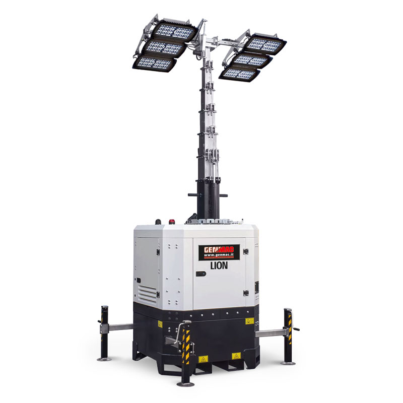 Genmac LION - Torri Faro 3,5÷5 kW con Generatore Diesel 240 L fino a 