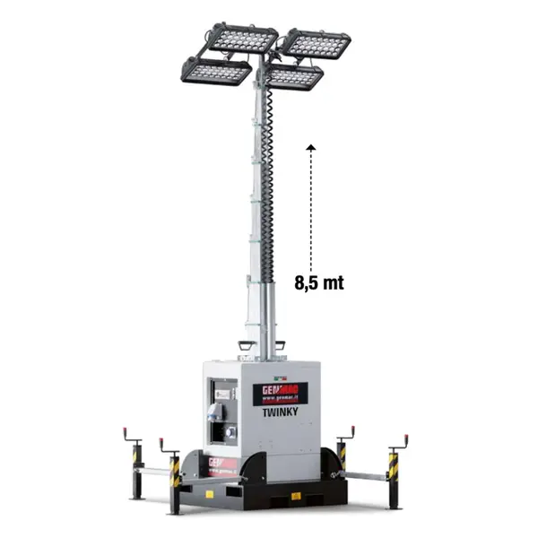 Genmac TWINKY - Torre Faro Multiled Portatile 8,5 m