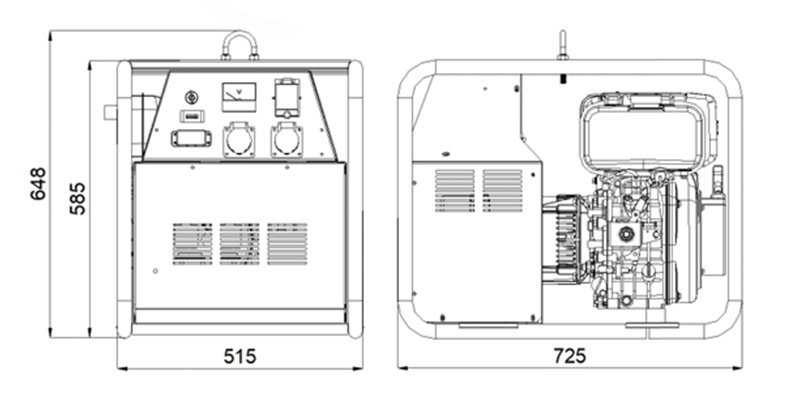 Genset MG 5000 I-D/AE-Y - Generatore Diesel Yanmar 4.3 kW