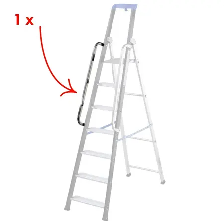 Gierre D4079 - Corrimano di Salita 92 cm per Scale Professionali