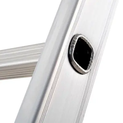 Piolo 25x25 mm, a sezione quadrata Gierre Modula AL310 - Scala Allungabile Doppia o Estesa - Multifunzione in Alluminio