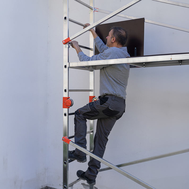 Gierre Fast&Lock 200 FA200FL - Scaffolding Transformable in 4 Positions Height Up to 4.13 m