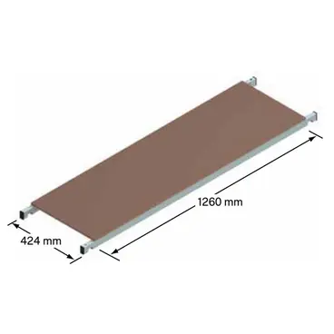 Gierre Fast&Lock 100 FA100FL - Trabattello Multiuso in Alluminio Altezza Lavoro 2,87 m
