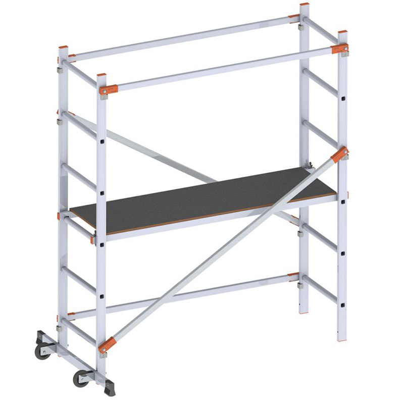 Gierre Fast&Lock 100 FA100FL - Trabattello Multiuso in Alluminio Altezza Lavoro 2,87 m