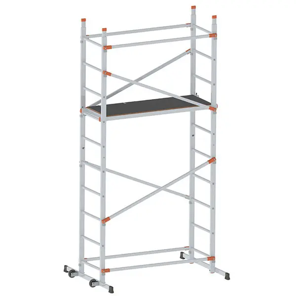 Gierre Fast&Lock 400 FA400FL - Trabattello Multiuso in Alluminio Altezza Lavoro 3,9 m