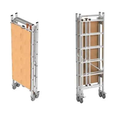 Gierre Flecto Fast&Lock FX001FL - Trabattello Pieghevole in Alluminio Altezza Lavoro 2,93 m