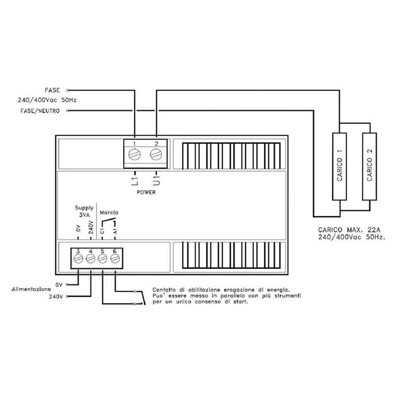 DIGICONTROL 22A- M/T Regolatore di Potenza per Lampade Infrarossi IR-A e IR-B