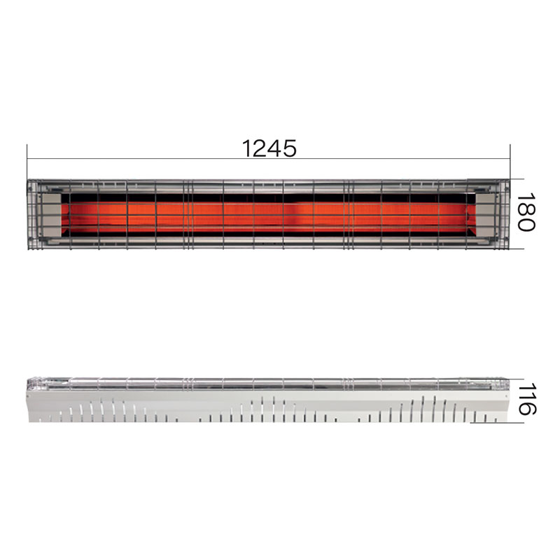 GRADO HEATERS OMV-2250XL - Infrared Heating Lamp for Large Spaces