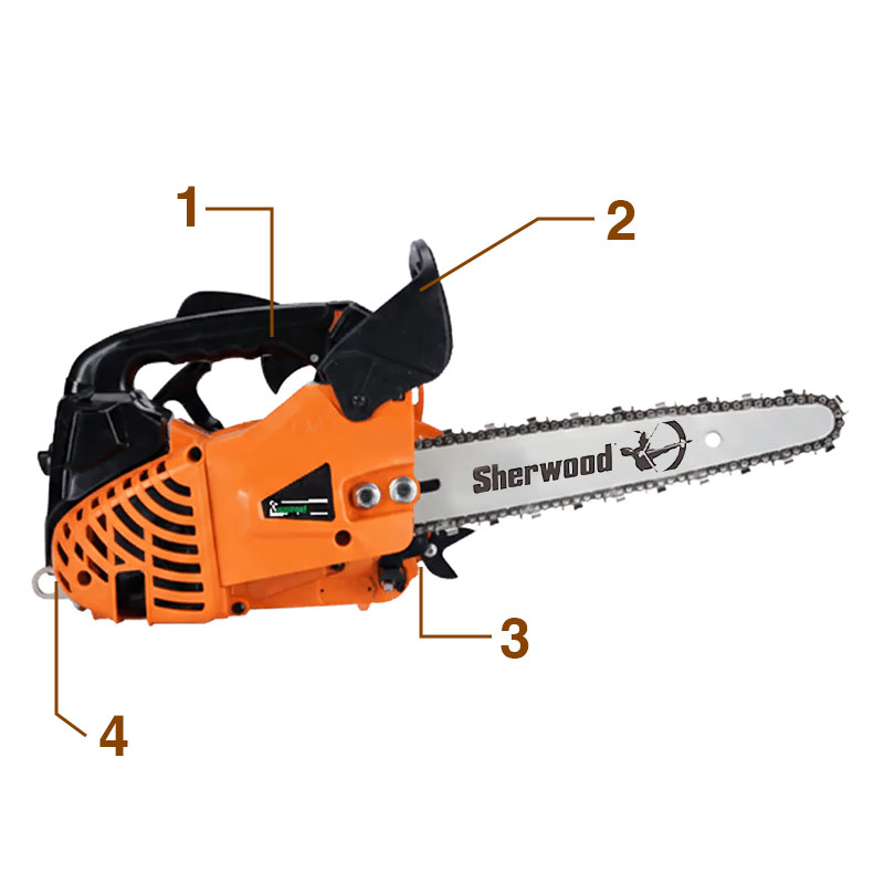 GreenLine GMP 2625 C - Professional Pruning Chainsaw with Carving Bar
