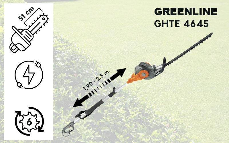 GreenLine GHTE 4645 - Electric Hedge Trimmer