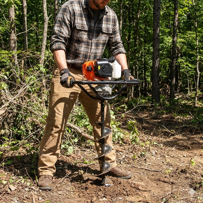 GreenLine AG 52 H 057850 - Professional 2 HP Petrol Earth Auger