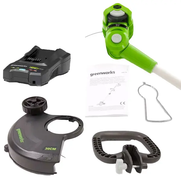 Greenworks G48LT30K2 - Bordatore Telescopico Kit Battery