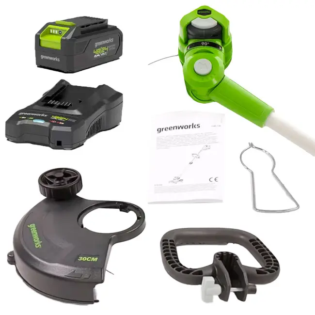 Greenworks G48LT30K2 - Bordatore Telescopico Kit Battery