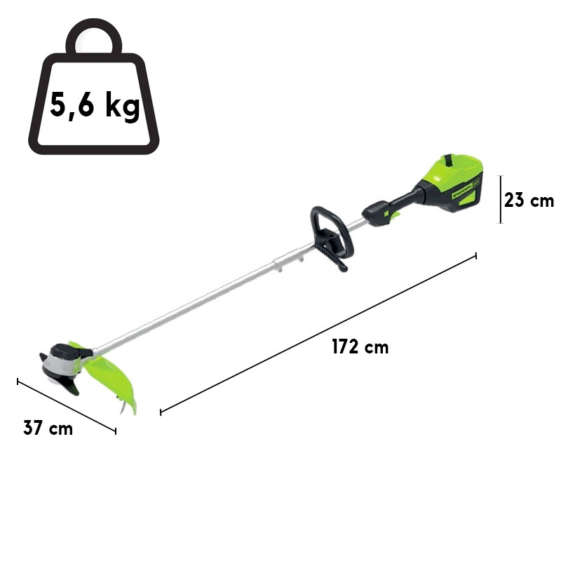 Greenworks GD60BC60V 60V Battery-Powered Brush Cutter