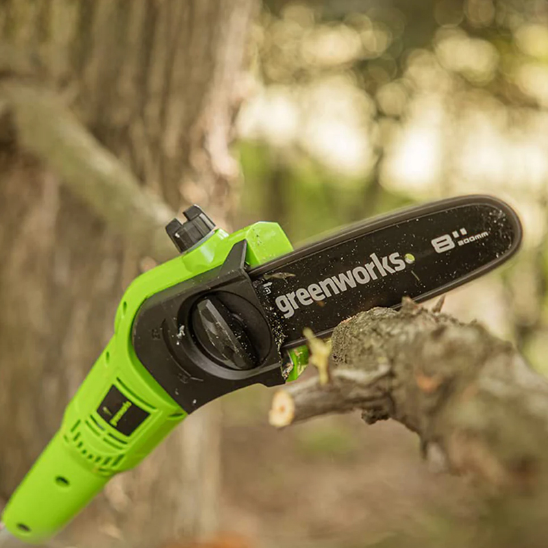 Sécateur à batterie Greenworks GD40PSHK2X avec 2 batteries et chargeur inclus