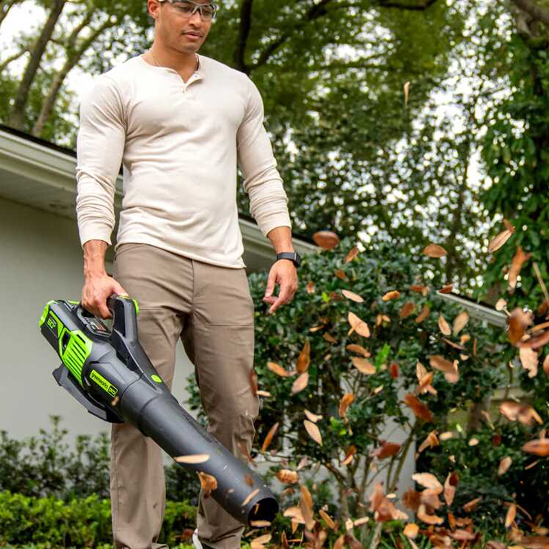 Greenworks GD60ABK4 Battery-Powered Electric Leaf Blower