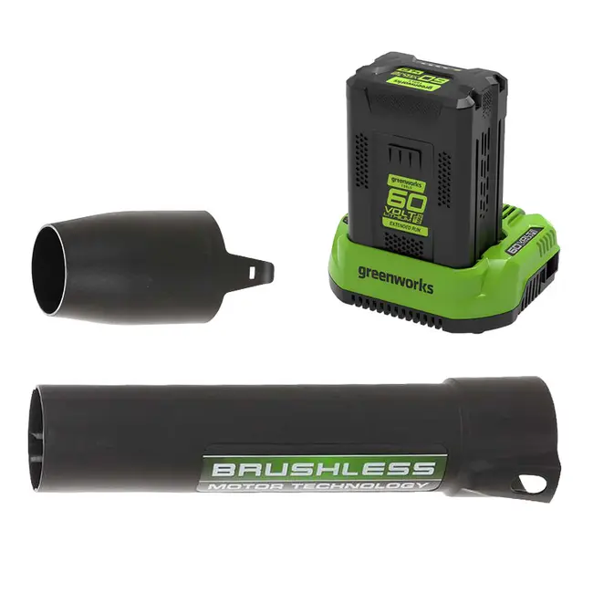 Greenworks GD60ABK4 Soffiatore a Batteria 4Ah + Caricatore