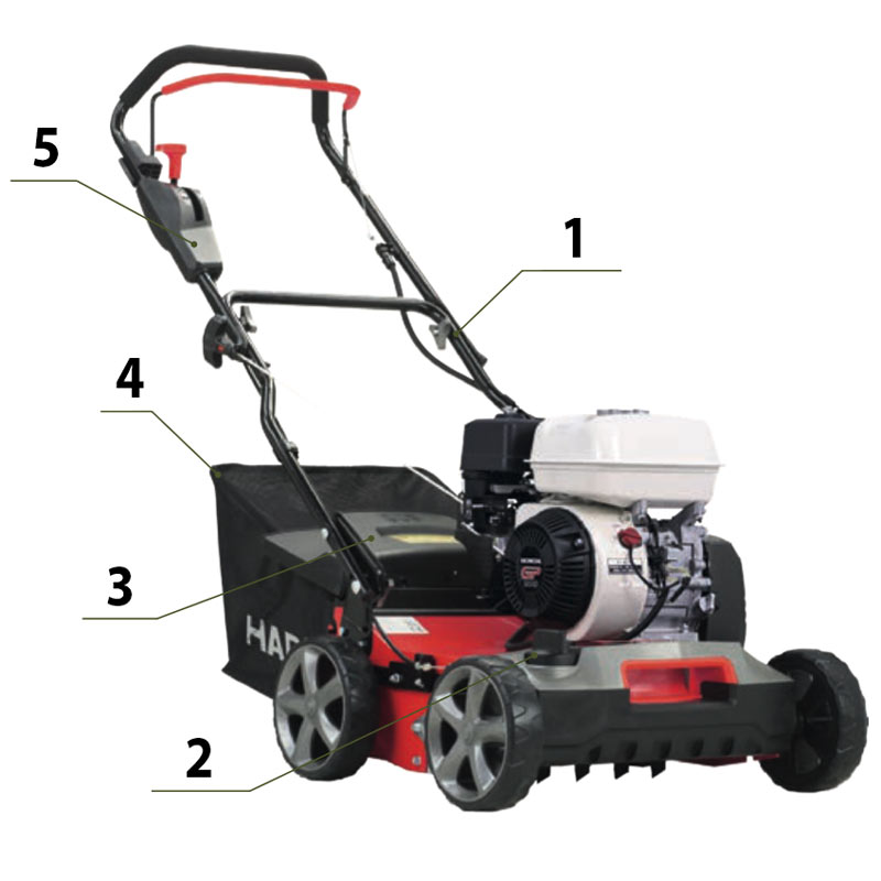 Harry HRA 4020 HC 067300 - Arieggiatore a Scoppio con Funzione Scarificatore