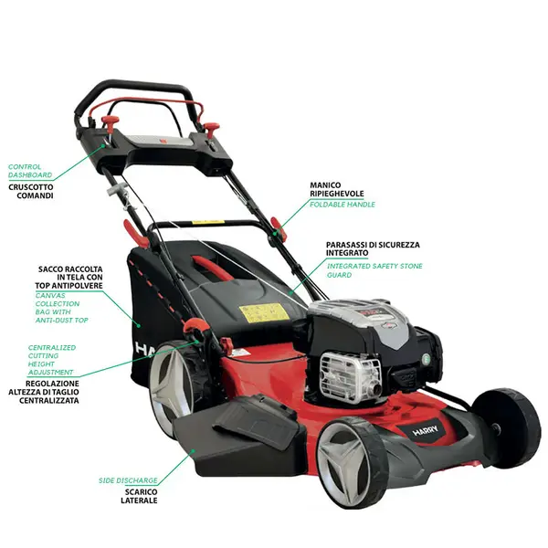 Harry HR 5500 SBQ - Rasaerba semiprofessionale con mulching