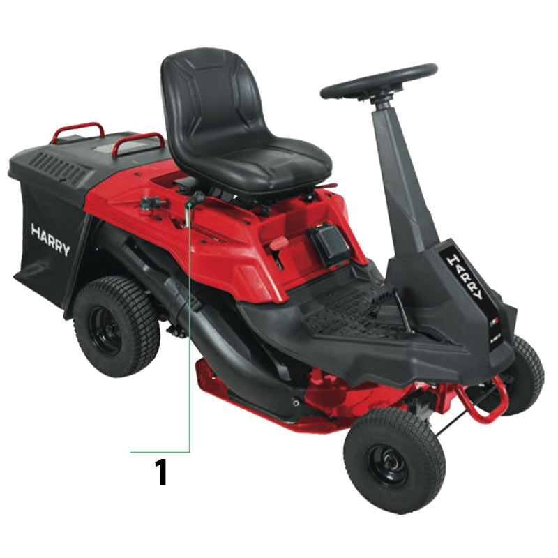 Harry HR 6500 RC 060515 - Rider Lawn Mower Ducar Engine 224 cc