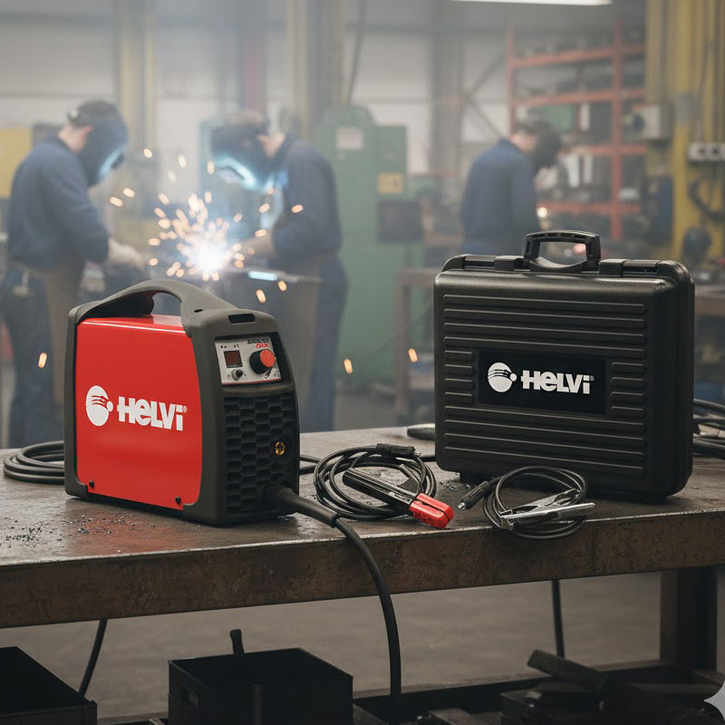 Helvi Sparc 200 + Shockproof Case Kit - Professional Inverter Welder 6.7 kVA