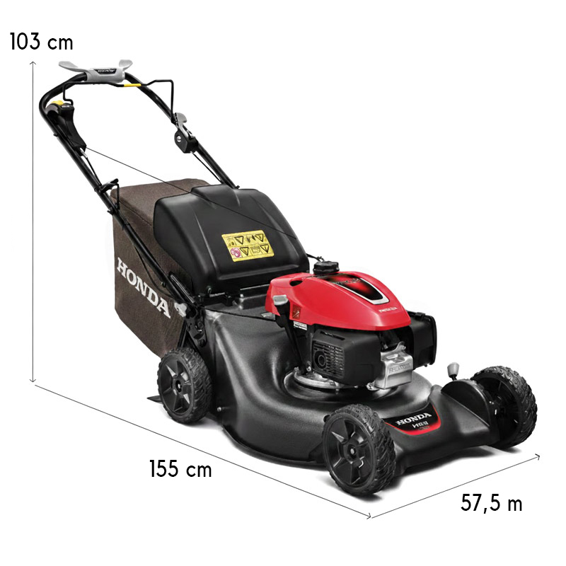 Honda HRN 536 VK - 3-in-1 Petrol Lawnmower with 70 L Collection