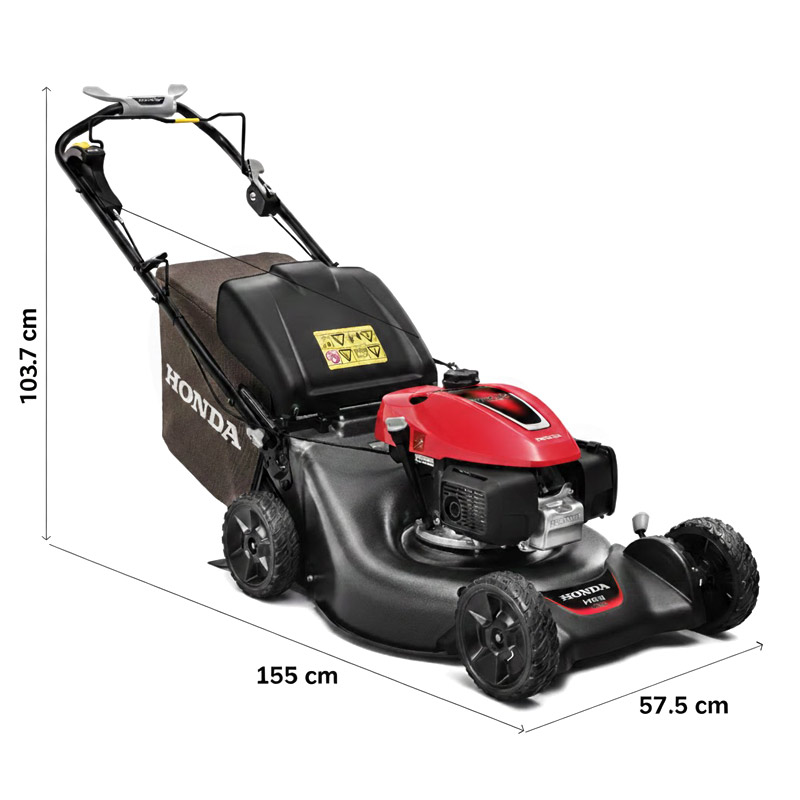 Honda HRN 536 VY - 167 cc Petrol Lawnmower with Mulching and 70 L Bag