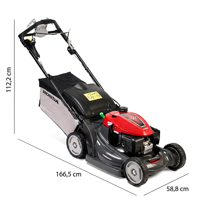 Honda HRX 537 HY - 202 cc Petrol Lawnmower with Mulching and 76 L Bag