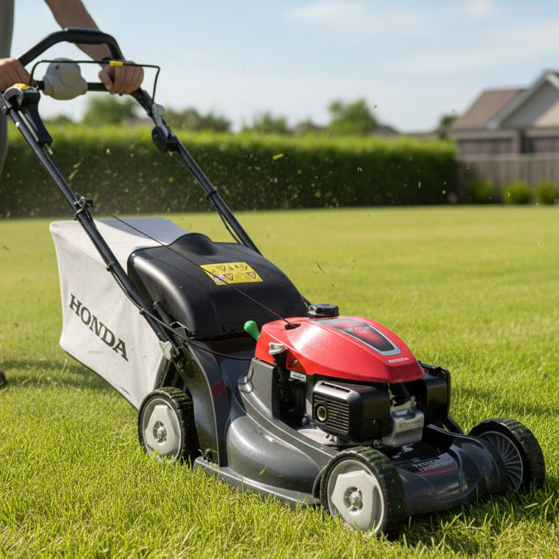Honda HRX476C2 VYEH - 167 cc Petrol Lawnmower with Mulching and 69 L Bag