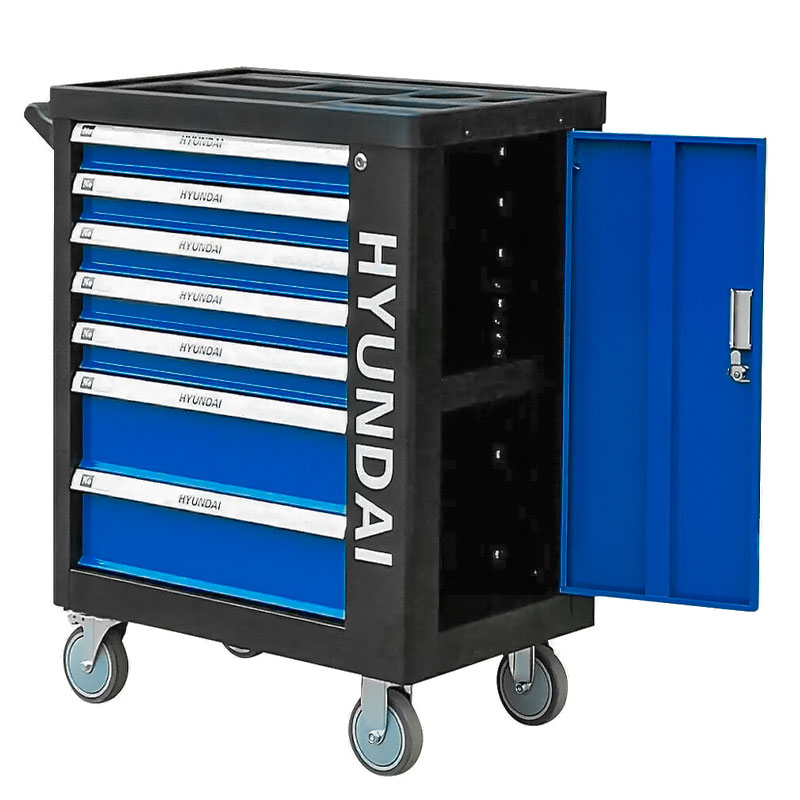 Hyundai 59005 - Carrello Porta Attrezzi 5 Cassetti 298 Attrezzi Inclusi