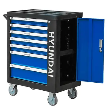 Hyundai 59005 - Carrello Porta Attrezzi 5 Cassetti 298 Attrezzi Inclusi