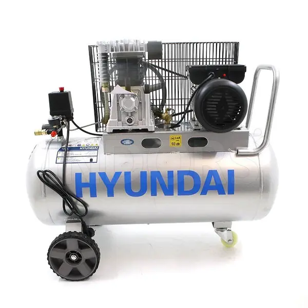 Hyundai 65604 - Compressore Lubrificato A Cinghia 100L
