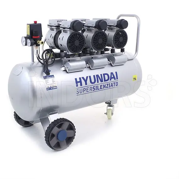 Hyundai 65704 - Compressore Supersilenziato Senza Olio