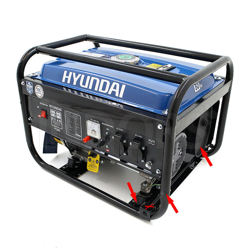 Salon d'exposition ouvert du générateur Hyundai 65122 PT 3000 K - 3 kW