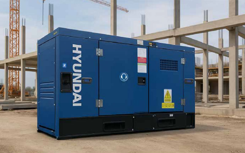 Hyundai 65529 - Generatore 1500 RPM Silenziato Diesel 55 kW