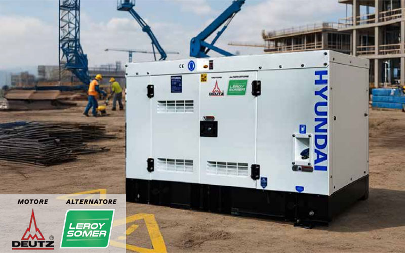 Hyundai 65552 - Generatore 1500 RPM Silenziato Diesel 33 kW
