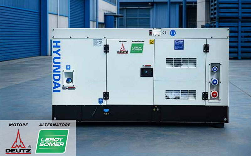 Hyundai 65558 - Generatore 1500 RPM Silenziato Diesel 66 kW